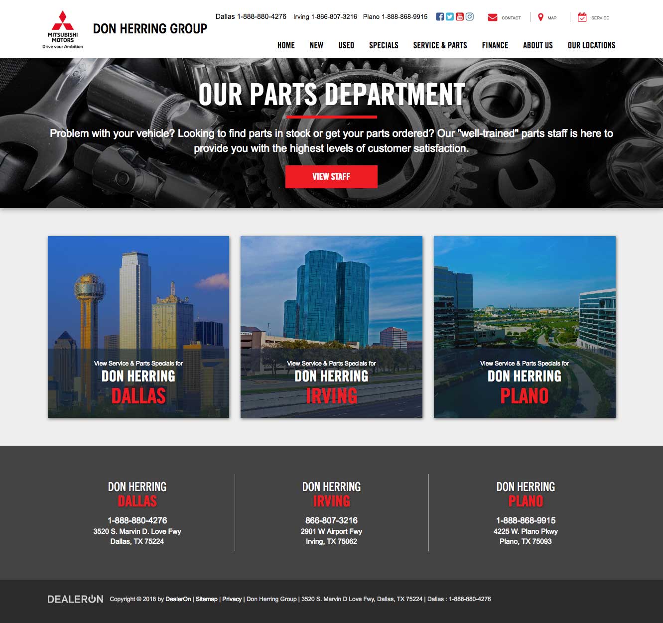 Parts Page