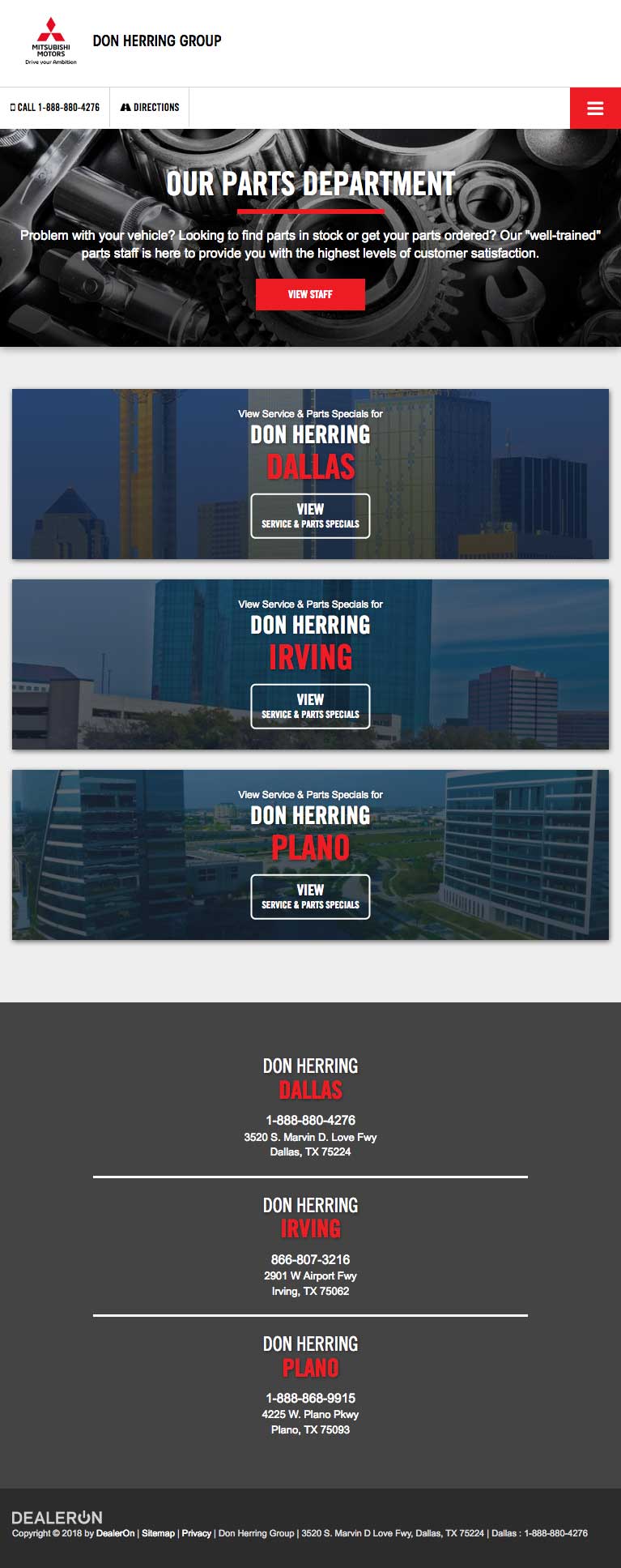 Parts Page