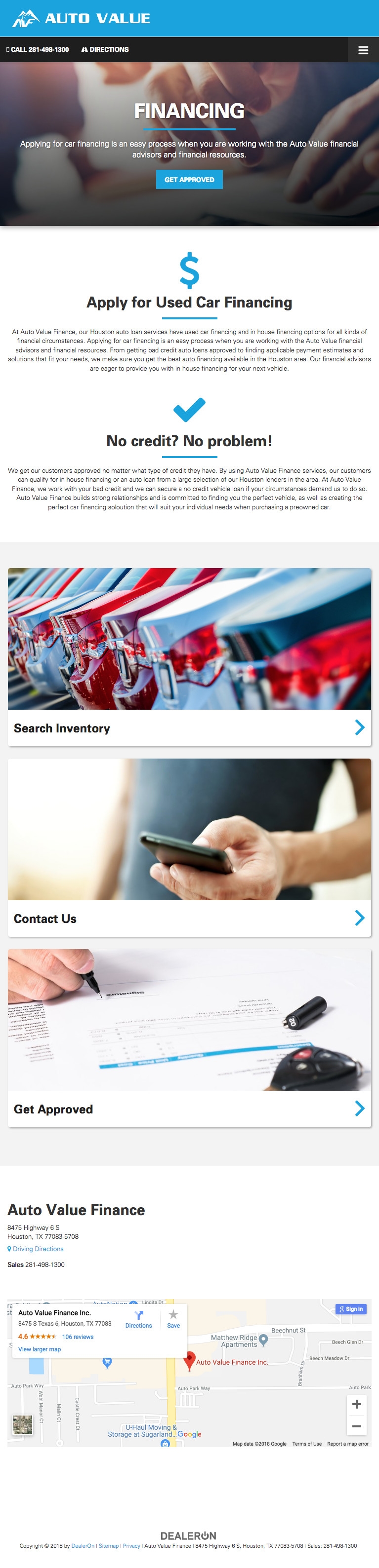 Finance Page