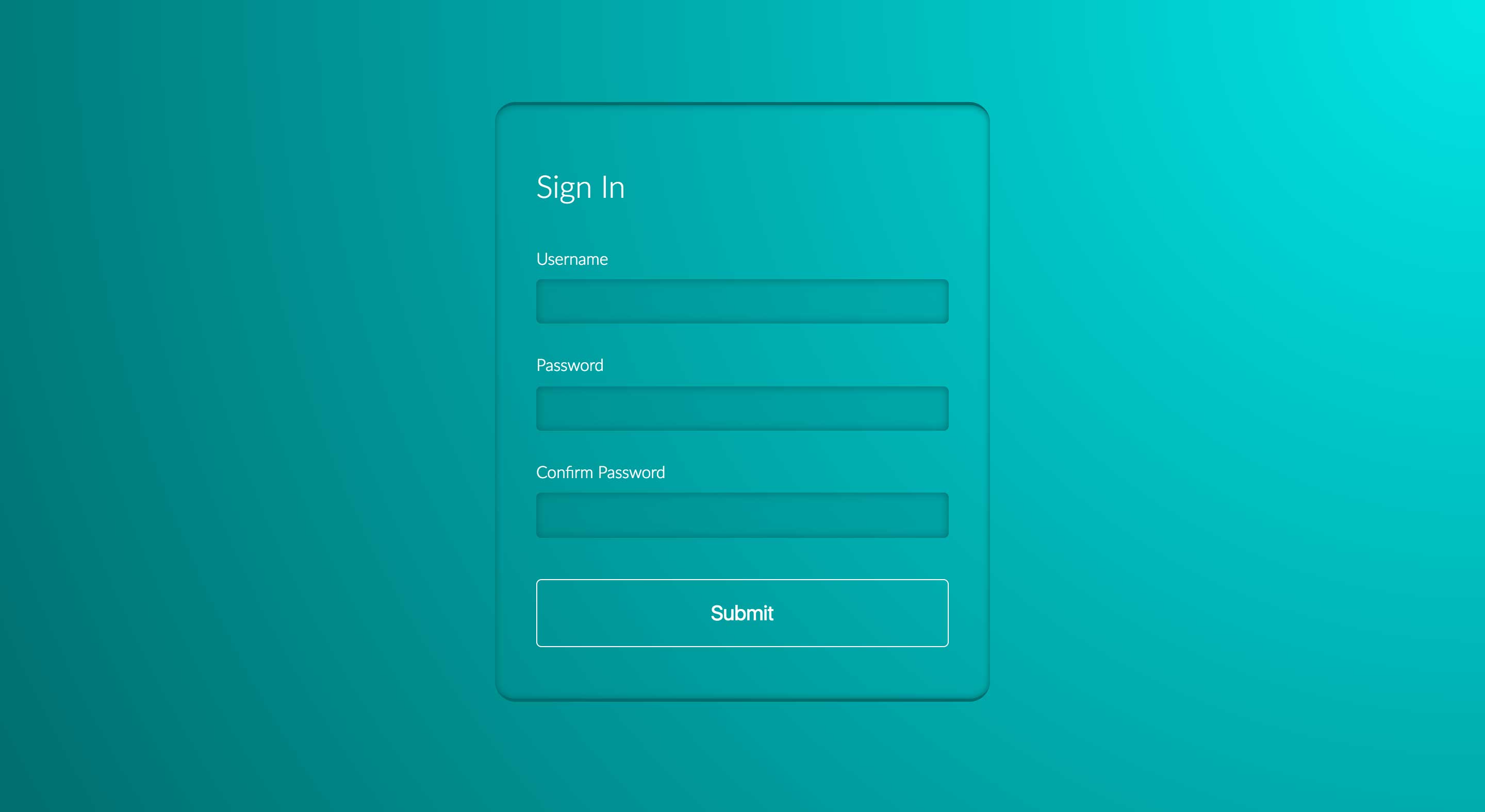 Password Confirmation Form